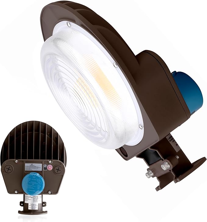 RuggedGrade 120W - Vontair Series - LED Barn Style Light with Photocell - 18,000 Lumens - Color Selectable 3000K/4000K/5000K - Brown Housing - Outdoor Light - DLC 5.1 Premium