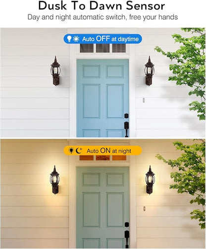 VIANIS Oil Rubbed Bronze Outdoor Light Fixtures Wall Mount, Modern Front Porch Lanterns Wall Sconce, Anti-Rust Outside Garage Lights Dusk to Dawn Lighting for Patio, Waterproof Coach Lights for House