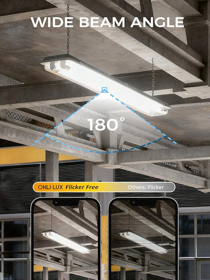 8FT LED Bulbs Ballast Bypass, 6700LM 6000K 45W High Brightness, Dual-End Powered - Direct Replacement for T8/T12/F96T12 Fluorescent Tubes in Warehouse, Garage & Workshop (20Pack)