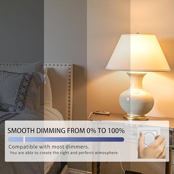 E26 Dimmable Spiral LED Bulb, Soft White 2700K, ST58/ST19 Antique LED Filament Bulbs with 80+ CRI, 600 LM, 6W Equivalent to 60W, Antique Plastic Style for Home, Bedroom, Farmhouse,12 PCS