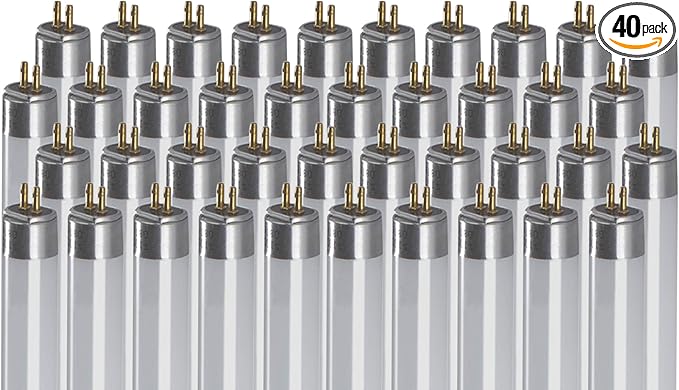 GoodBulb 28-Watt 46-Inch T5 Fluorescent Light Bulb | 4100K Cool White | Medium Bi-Pin Base | 2900 Lumens 85 CRI 36000 Life Hours | Instant/Programmed Start (Pack of 40)
