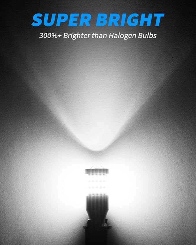 Yorkim 921 LED Bulb 912 Led Reverse Light Super Bright 3014 3030 58-SMD Chipsets Error Free, 921 led backup lights T15 LED Bulb 906 904 902 W16W 921 912 Reverse Lights, 6500K White, Pack of 2