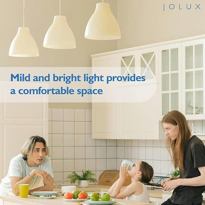 Jolux led Stick Lights for Enclosed Fixture,Led bulbs100 Watt Equivalent,6500K True White,1500 LM,E26 Medium Screw Base,High Lumen Light Bulb,Non-Dimmable, 6 Count (Pack of 1)………