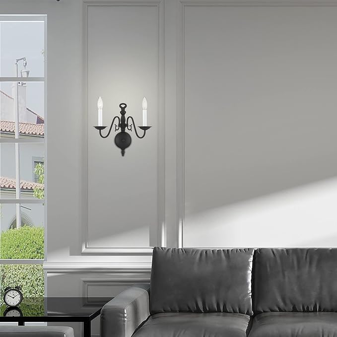 Livex Lighting 5002-07 Williamsburgh 2-Light Wall Sconce, Bronze