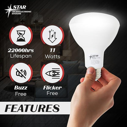 LED Light Bulb Dimmable Broad Compatibility 90 CRI 1000 Lumens 5000K 22,000Hrs BR30 (1 Pack)