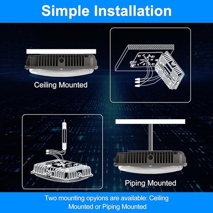 LED Canopy Light 60W, 9000LM LED Canopy Lights Outdoor, 5000K Daylight Square Canopy Gas Station Light for Carport Shop Garage Warehouse Porch Hotel Building Entrances UL Listed, 4 Pack