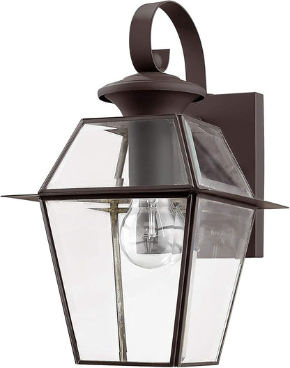 Livex Lighting 2181-07 Westover 1-Light Outdoor Wall Lantern, Bronze