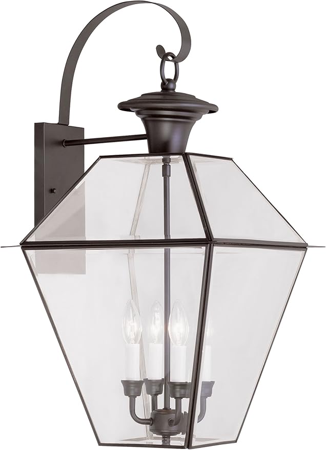 Livex Lighting 2386-07 Westover 4-Light Outdoor Wall Lantern, Bronze