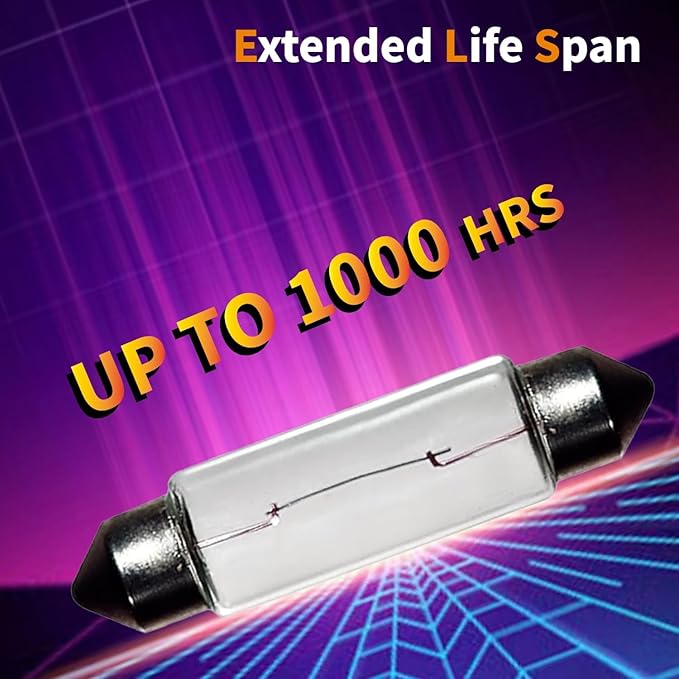 10 Pack Festoon Bulb 24V 10W Xenon Bulb Sv8.5-8 T3.25 10X41mm