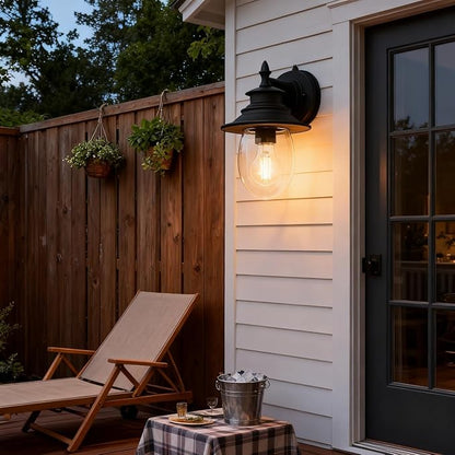 Kalium Outdoor Porch Light Fixtures, Upgrade Sconce Lighting Exterior Wall Sconce Decor for Front Door House