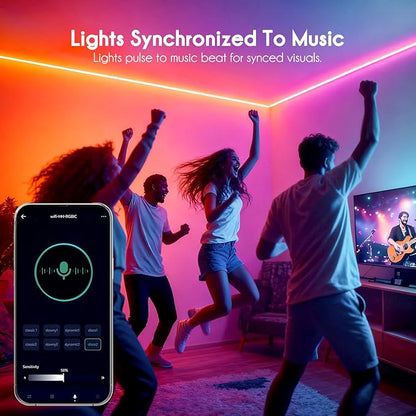 Shine Decor IP68 LED Strip Light 16.4 FT, DC 24V RGB+IC LED Strip Lights, Outdoor Rope Lights with Remote APP Control Music Sync, Color Chasing LED Lights Strip for Chrismas, Pool, Home Decor