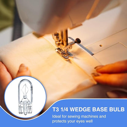 Honoson 1/4 Wedge Base 12V 5W Bulb Clear Krypton Light Bulb for Landscape, RV and Cabinet Lighting (10 Pieces)