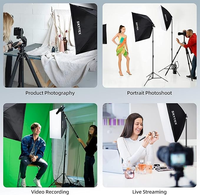 Skytex 1pcs 135W Light Bulb, 5400K Color Temperature CFL Photography Lighting, Daylight Spiral Softbox Lighting Kit Bulb in E27 Socket for Photo, Video and Studio Lights