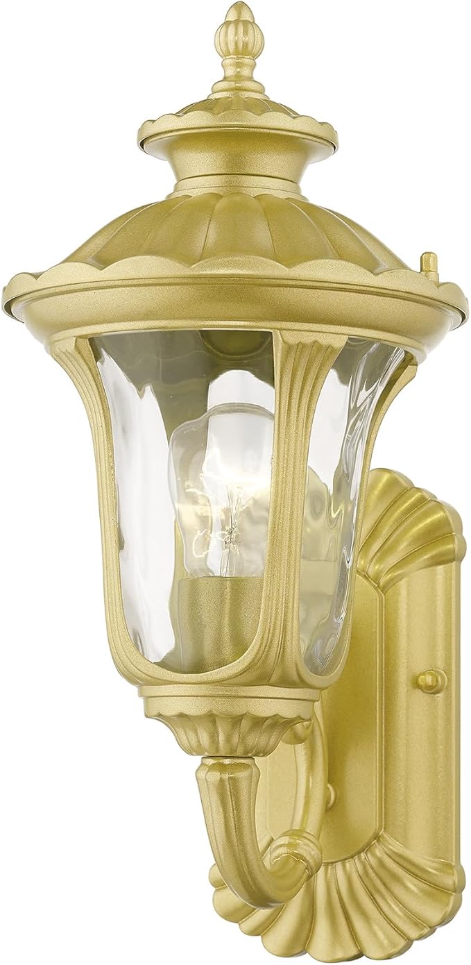 Livex Lighting 7850-13 Oxford 1 Light Outdoor Wall Lantern, White, 7.25 x 15.5 x 8.75