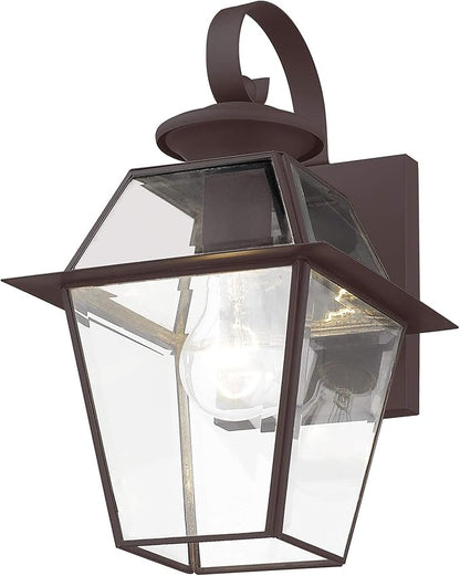 Livex Lighting 2181-07 Westover 1-Light Outdoor Wall Lantern, Bronze