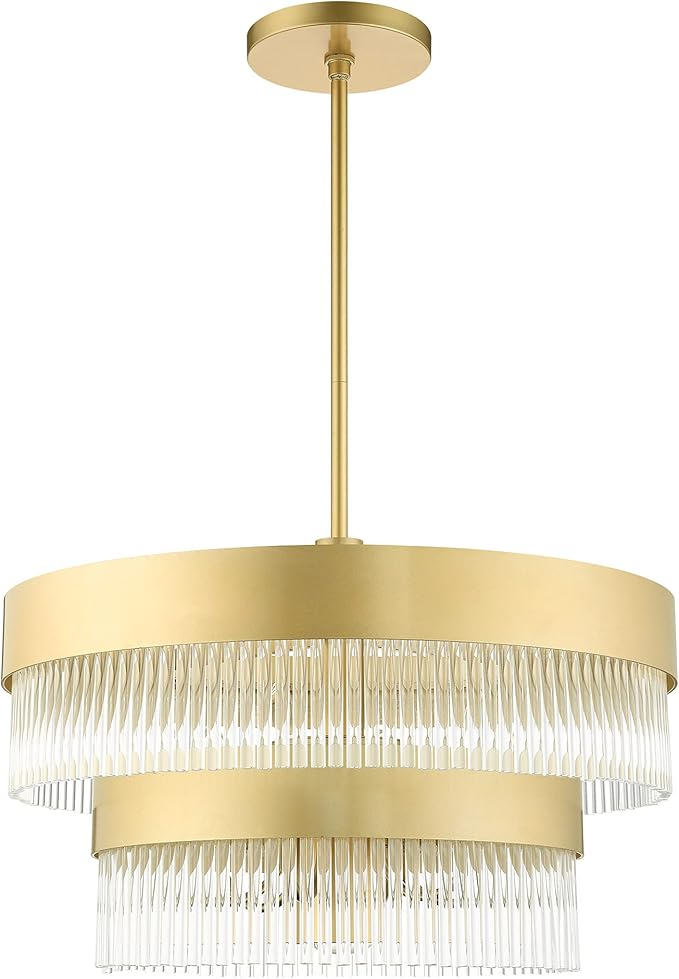 Livex Lighting 49825-91 6 Light Brushed Nickel Chandelier