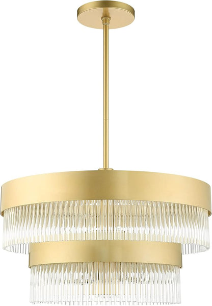 Livex Lighting 49825-33 6 Light Soft Gold Chandelier