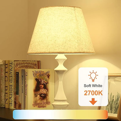 TJOY A19 LED Light Bulbs Soft Warm White 2700K, 60 Watt Equivalent, Efficient 9W, E26 Standard Base, Non Dimmable Energy Saving Warm Light Lamp Bulb 800LM 120V, for Home, Bedroom, Living Room, 36 Pack