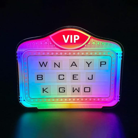LED Handheld Bottle Service Display Sign,LED Letter Bottle Presenter,Bottle Service Lights Sign with 4 Set Letters & 1 Set Number,Nightclub LED Bottle Presenter for Home Decor, Birthday Parties,(VIP)