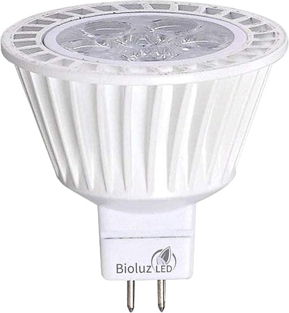 Bioluz LED 10 Pack MR16 LED Bulb Dimmable 50W Halogen Replacement 3000K 7w 12V AC DC UL Listed High CRI