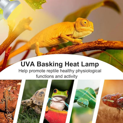 Vinaco G9 Heat Lamp Bulbs for Reptile, Dimmable Night Red UVA UVB Reptile Heat Lamp G9, 2 Pin Base Mini G 9 Halogen Bulbs 50W 120V, Infrared Heat Lamp for Bearded Dragon Gecko Turtle Lizard