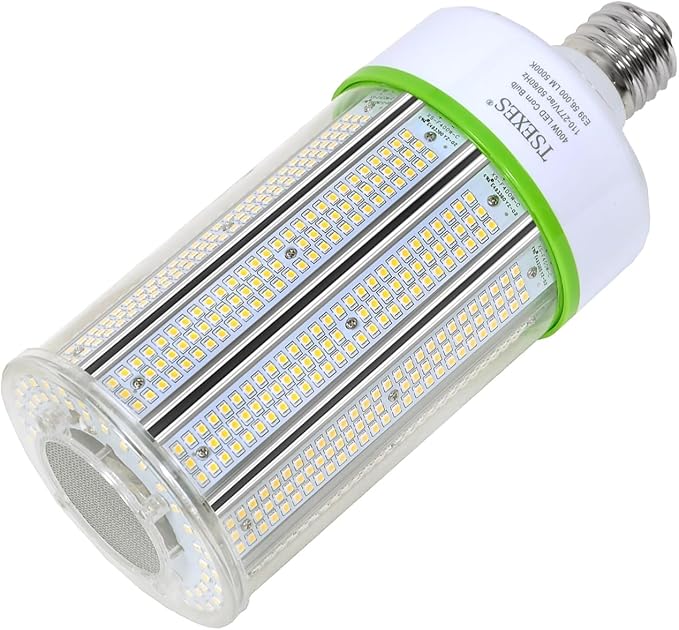 400W LED Corn Cob Light Bulb,E39 Mogul Base Bulb,5000K Daylight 56,000LM,for Commercial Industrial,Street,Warehouse,Park Lot Lighting,High Bay Fixtures