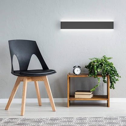 Ralbay 39.3inch Modern Black Vanity Light Fixtures LED Bathroom Wall Light Up and Down Bathroom Lighting Fixtures Cold White Light 6000K
