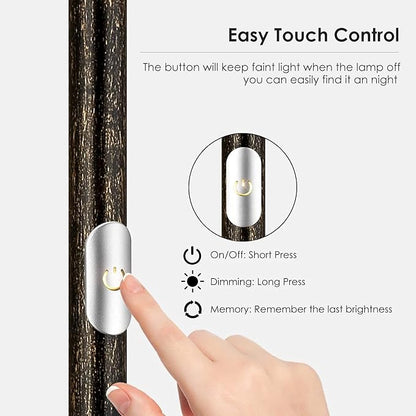 Floor Lamp, Standing Lamp, 20W 2000LM LED Torchiere Floor Lamp, Stepless Dimmable, Touch Control, 3000K Daylight, 50000hrs Lifespan, Floor Lamps for Living Room, Standing Lamps for Bedroom,Bronze