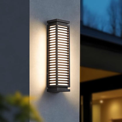 23.6" Outdoor Wall Lights, Hard Wired Front Porch Light, Waterproof Exterior Lighting Fixtures, 3000K Modern Patio Wall Light Fixture, Outdoor Sconce for House Outside Exterior Entrance Patio