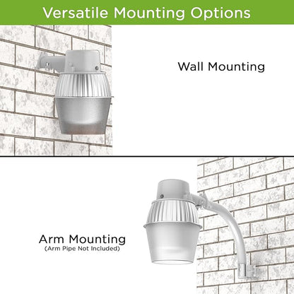 250W Equivalent Barn Light with 29W LED bulb Outdoor Dusk to Dawn Area and Flood Light with Photocell UL Listed LED Security Light for barn Garage Yard Warehouse 4000K 3300LM 120Vac Gray 2 Pack