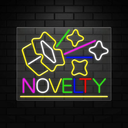 Novelty Neon Sign for Retail Displays | Value priced LED Flex Neon | Electronic Light Up LED Sign for Windows/Walls | 31"W x 24"H x 1"D