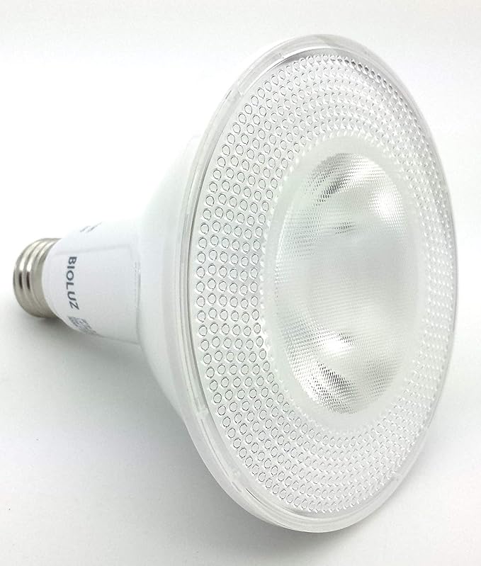 Bioluz LED 4 Pack PAR38 LED Light Bulb 90 CRI 12W = 100-120 Watt Replacement, Soft White 3000K, Dimmable Light Bulbs Flood Lights Outdoor/Indoor UL Listed Light Bulbs Title 20 High Efficacy LED Bulbs