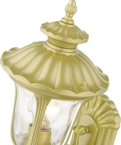 Livex Lighting 7850-13 Oxford 1 Light Outdoor Wall Lantern, White, 7.25 x 15.5 x 8.75