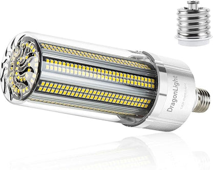 DragonLight 120W Commercial Grade Corn LED Light Bulb(400 Watt Metal Halide/HID/HPS Replacement) E26/E39 Large Mogul Base LED Lamp 5000K Daylight 14,400LM for High Bay Area Lighting