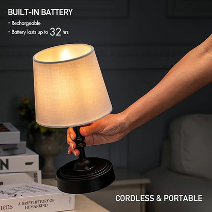 O’Bright Seraph mini – Cordless LED Table Lamp with Dimmer (Oil Rubbed Bronze)