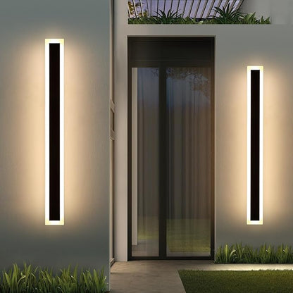 Mikeru Upgraded Widened 2pack 57inch Long LED Wall Light Fixtures, 3000k Exterior Lighting Fixtures Ip65 Waterproof Rust Outdoor Light Fixtures Hardwire Wall Mount Porch Lights Outdoor for Garage