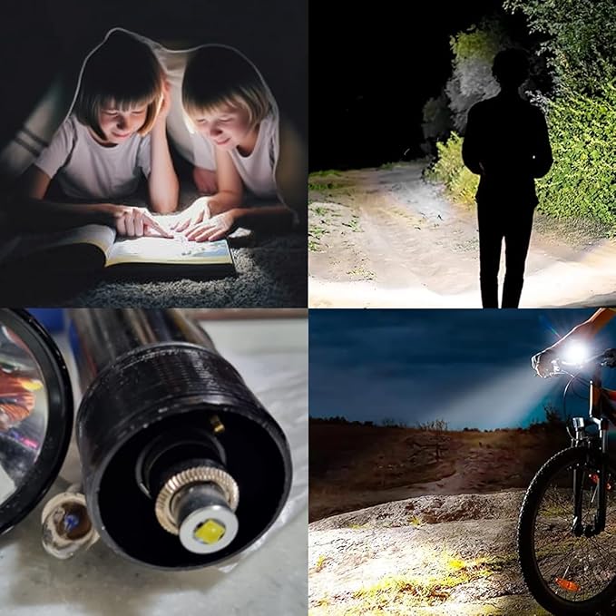 4-12V P13.5S LED Flashlight Bulb Replacement for 4 5 6 Cell Torch Lantern Vintage Cycle Bike LAMP Moped Light U.S. Army &Military MX-993/U & TL-122 KPR113 K13 K15 Work Light Maglit Bulbs,2Pcs