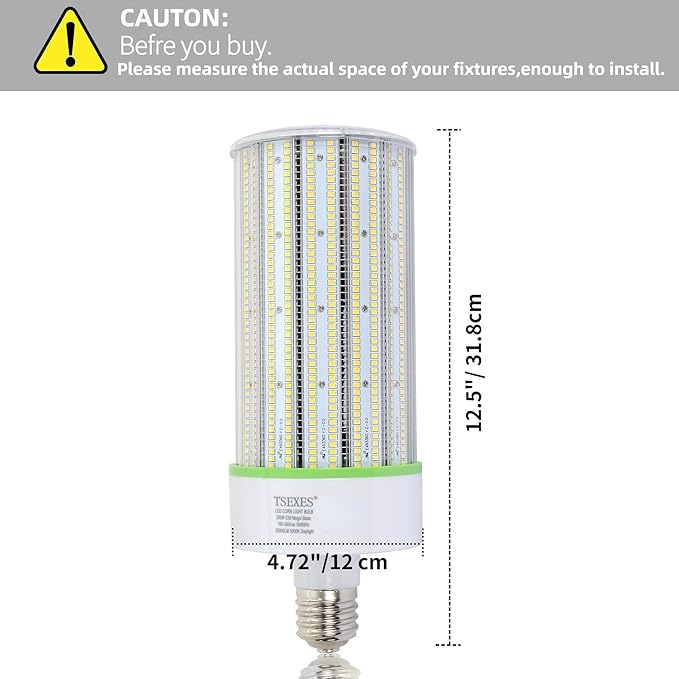 250W LED Corn Bulb E39 LED Light Bulbs(1000W Equivalent) Replacement Metal Halide/HID/HPS,5000K Daylight 35,000 Lumens