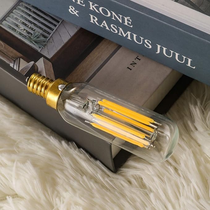 Leools E12 LED Bulb Dimmable 6W Equal 60 watt Light Bulb Soft White 3000K T6 T25 E12 Candelabra Bulb 60w for Chandeliers,Ceiling Fan e12 Light Bulb,Pack of 12.