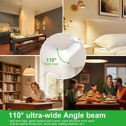 Dimmable GU10 LED Light Bulbs - 5W Energy-Efficient, 700 Lumens Soft White (3000K), 110° Flood Beam, Ideal Replacement for Halogen Bulb in Recessed & Track Lighting, 6-Pack