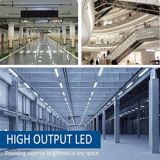 T8 LED Light Bulbs Fluorescent Replacement Ballast Bypass 48inch 4000K Daylight White Double-end Powered Frosted Lamps 25 Pack