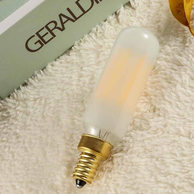 Dimmable T6 LED Frosted Bulbs, 6W E12 Edison Light Bulbs Warm White 2700K,600lm, 60W Candelabra Incandescent Bulbs Equivalent Vintage LED Filament Edison Candle Bulb with Decorative, 6Pack.