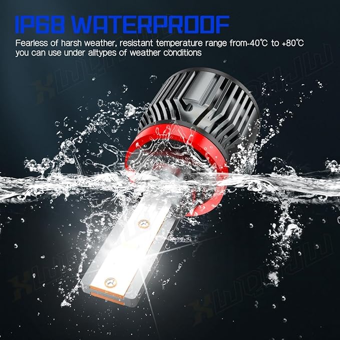 Compatible For Dodge Grand Caravan High and Low Beams Light Bulbs 2011 2012 2013 2014 2015 2016 2017 2018 2019 2020, 6500K White, 500% Brightness, Plug n Play, for Off-Road Use Only, Pack of 4