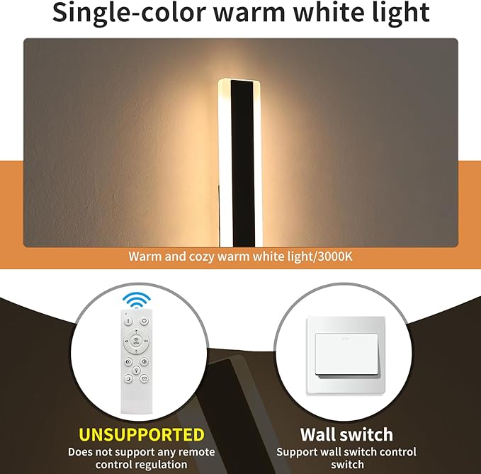Modern Outdoor Wall Light, 59inch Long LED Wall Sconce, IP65 Waterproof, 3000K Warm White, Black Linear Exterior Lighting Fixture Garage Lamp for Porch, Patio, Garage, Shop, Garden