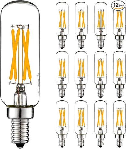 LiteHistory Dimmable E12 LED Bulb 6W Equal 60 watt led Light Bulb Warm White 2700K T6 T25 E12 Candelabra Bulb 60 watt for Chandeliers,Ceiling Fan,Pendant,Wall sconces AC120V 600LM e12 Bulb 12Pack
