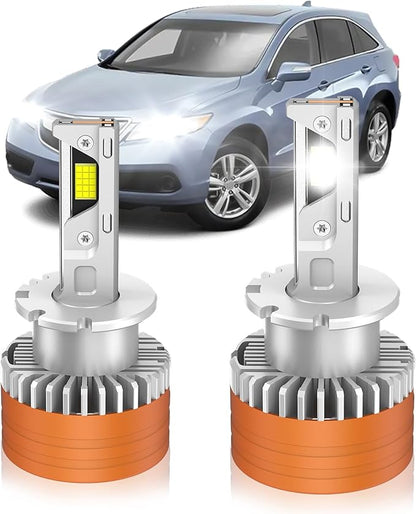 Fit for Acura 2007-2015 MDX RDX RL 2004-2014 TL TSX 2010-2013 ZDX Xenon HID Light Replacement, 24000LM 600% Brightness D2S HID Bulbs, 6000K Cool White, Pack of 2