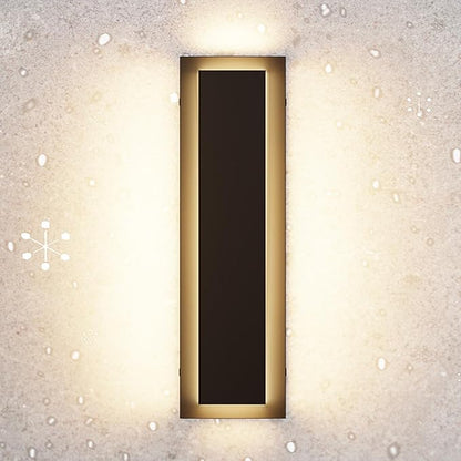 15.7’’ Outdoor Wall Light Fixtures, Modern Wall Sconces, Exterior Lighting Fixtures, 3000K Warm White, IP65 Waterproof, Corrosion-Resistant, Outside Lights for House, Porch, Garage - 1 Pack