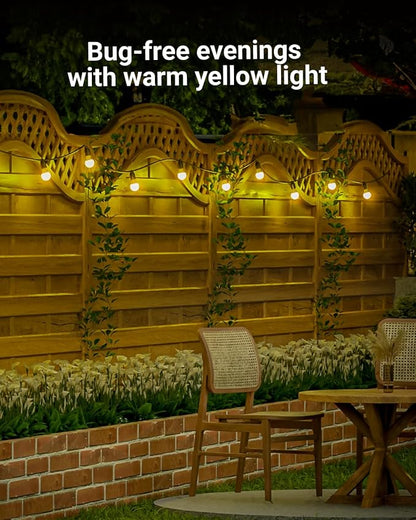 Sunco Yellow Light Bulbs Outdoor A19, LED Bug Lights for Outside Dusk to Dawn, 480 LM, 9W, 2000K Amber Glow, Auto On/Off Photocell Sensor, E26 Base, for Porch Patio Deck Backyard UL 4 Pack.
