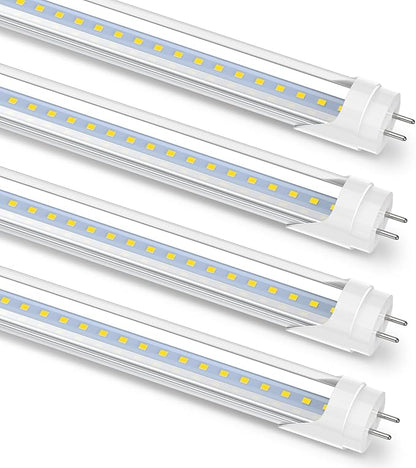 Romwish 36 Inch T8 LED Tube Light, 14W(30W Equiv.), 1600LM, 5000K Daylight, Type A+B Plug & Play or Ballast Bypass, F25T8 Fluorescent Replacement, Double-Ended Power, Under Cabinet Light, 4 Pack