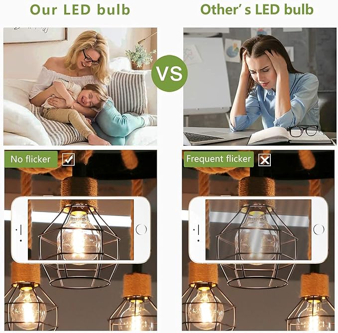 G25 LED Globe Edison Light Bulb,Vintage Dimmable LED Filament Light Bulb E26, 6W Equivalent to 60W,Neutral White 4000K, G25 Glass Edison Style for Bathroom Makeup Mirror 6 Pack